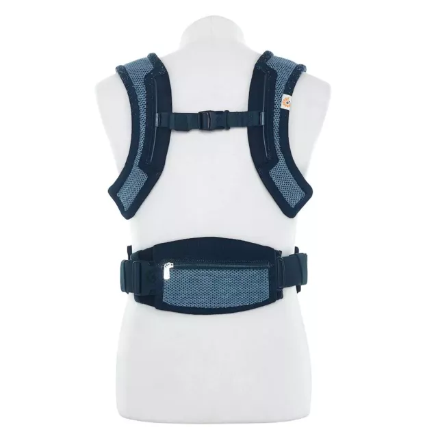 Ergobaby Aerloom Newborn Baby Carrier - Ocean Blue 2