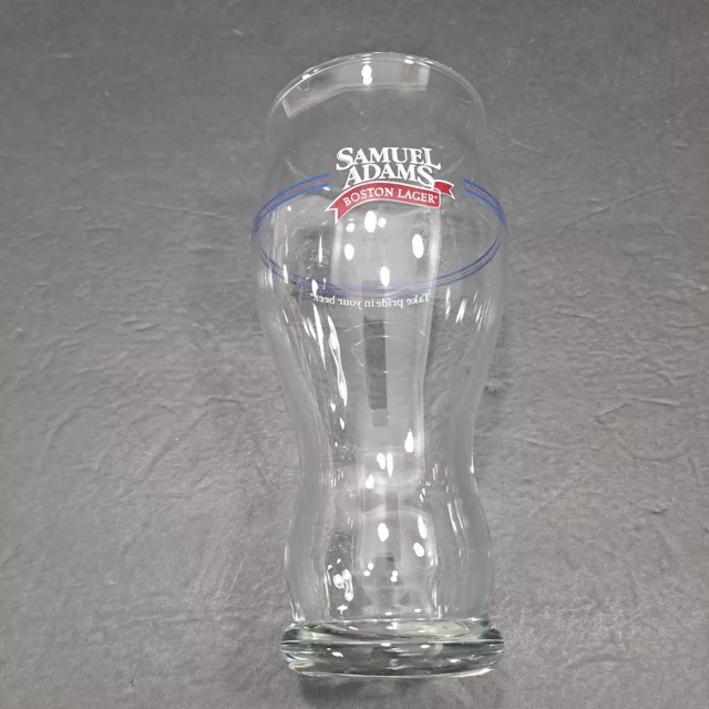 Samuel Adams Boston Lager Beer Glass "Take Pride In Your Beer"