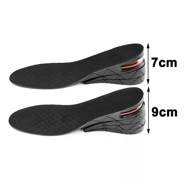 1 Pair 5cm/7cm/9cm Unisex Shoe Lift Height Increase Heel Insoles Insert Taller 2