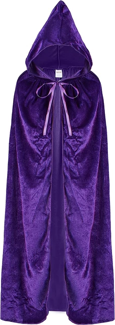 Spooktacular Creations Long Hooded Cloak Velvet Cape Role Play Children Red