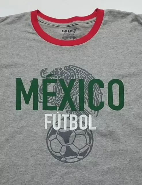 Mexico Football Futbol Soccer Graphic Tee Large Mens Logo T-Shirt NEW