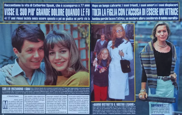 Italian Clipping Ritaglio 2022 CATHERINE SPAAK visse il suo più grande 6 PAGINE