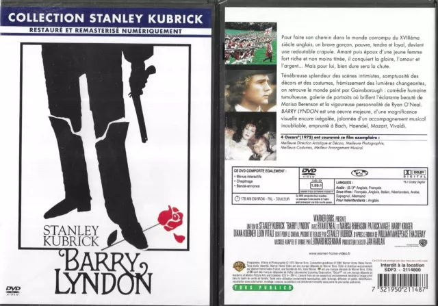 DVD - BARRY LYNDON avec RYAN O'NEAL STANLEY KUBRICK / NEUF EMBALLE NEW & SEALED