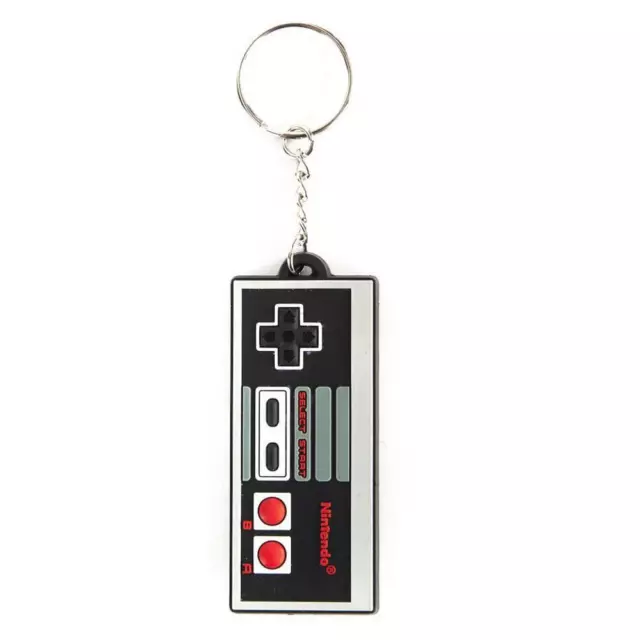 Nintendo NES Controller Schlüsselanhänger inkl Kette Ring, NEU & OVP