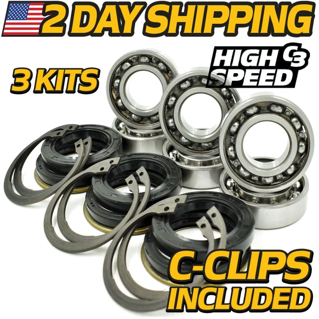 3 Spindle Rebuild Kits For John Deere LX & 425/445/455 Mowers – C3 Bearing Upgrade