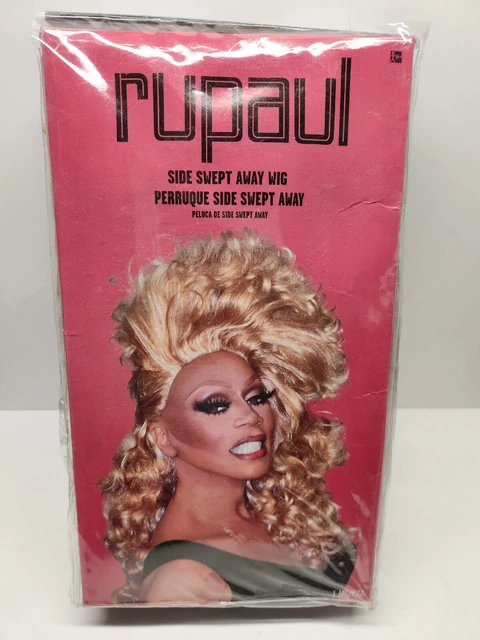 RuPaul Side Swept Away Wig Halloween Costume Blonde Adult Accessories One Size