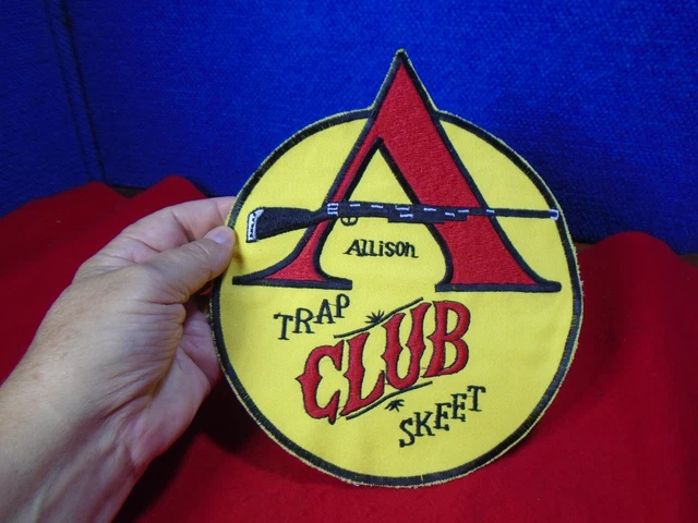 VINTAGE TRAP SHOOTING Club Patch. Sk-161. Allison Skeet Club $3.99