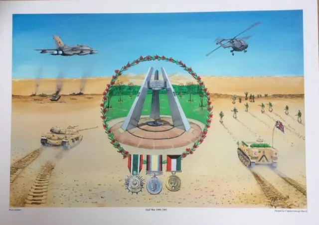 Gulf War 1991 Limited Edition Memorial Print