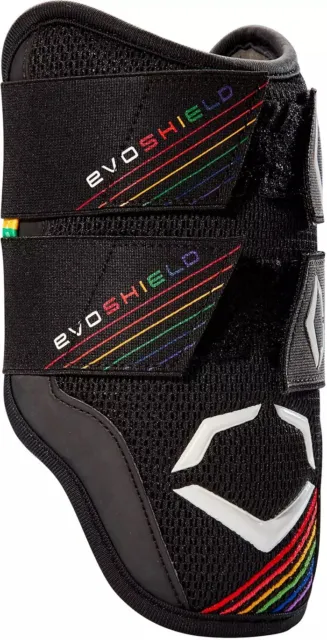 Evoshield X-SRZ Pride Double Strap Baseball Batters Elbow Guard - Black - Large