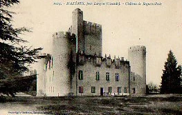 CPA 33 MAZERES pres langon  chateau de roquetaillade