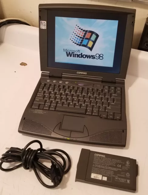 Vintage Compaq Armada Windows 98 Pentium 150 MMX laptop! Play old games! DOOM!