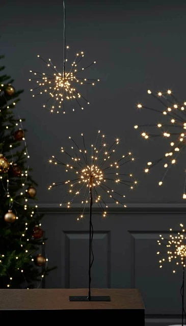 LED Stern 3D Weihnachtsstern bis 200 LED warmweiß Stand-oder Hängeleuchte Baum