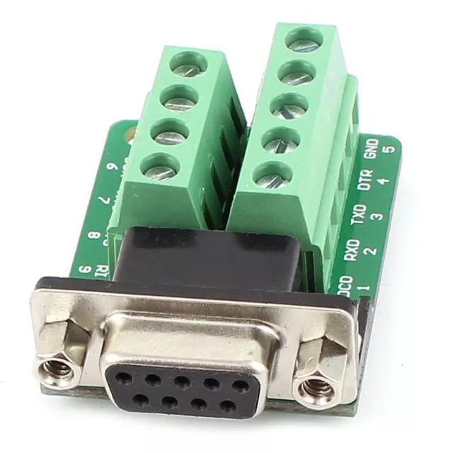 DB9 connector female adapter signals Terminal module RS232 Serial to Terminal