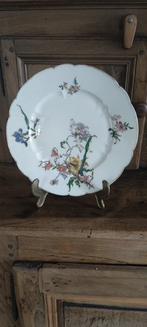 Assiette en porcelaine de Limoges 19éme Havilland & C° pour E. Bourgeois Paris