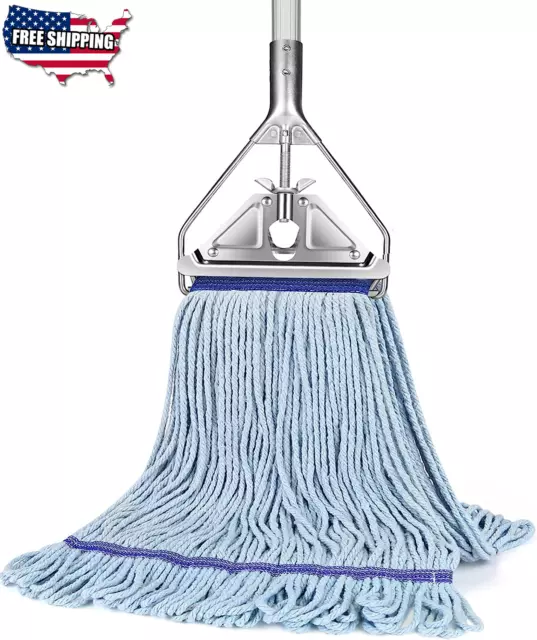 String Mop Heavy Duty for Floor Cleaning Industrial Commercial Mop with 59Inch U
