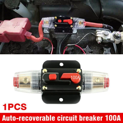 DISJONCTEUR/INTERRUPTEUR À FUSIBLE pour voiture 100A avec batterie 12V — free download