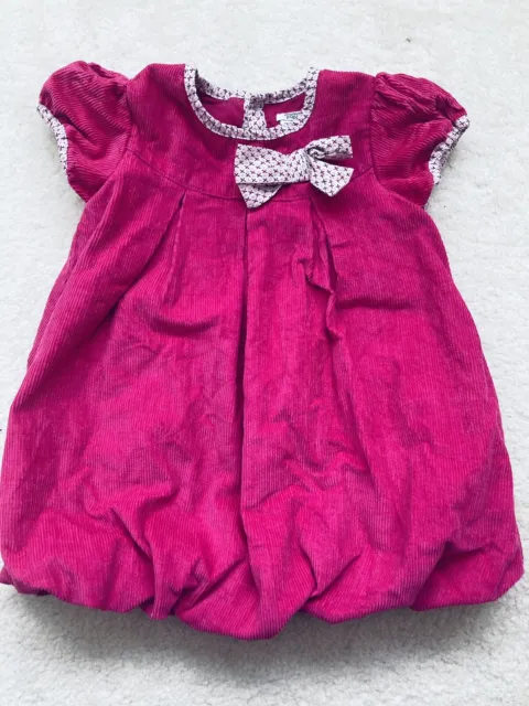 Baby Girls Pink Cord Short Sleeve Dress Age 18-24 months from Mamas & Papas