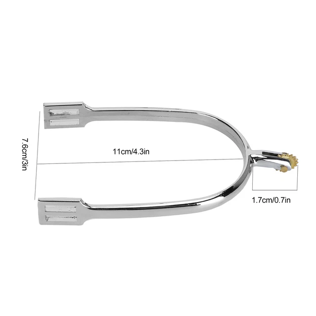 Horse Spurs Zinc Alloy EnglishStyle Riding Horse Accessory With Rotatable Co