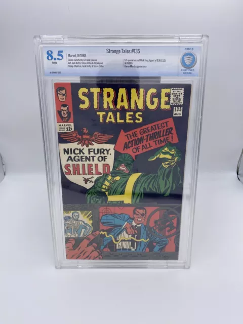 Strange Tales 135 CBCS 8.5 1965 Kirby Cover 1st Shield Fury Joins WP NO PRESS