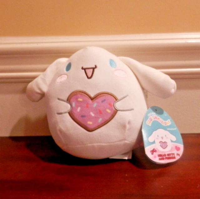 NEW2024 SQUISHMALLOWS SANRIO Hello Kitty Valentines Cinnamoroll Heart