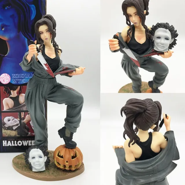 Horror Bishoujo Halloween Michael Myers Figure Statue PVC Model Toye Gift In Box