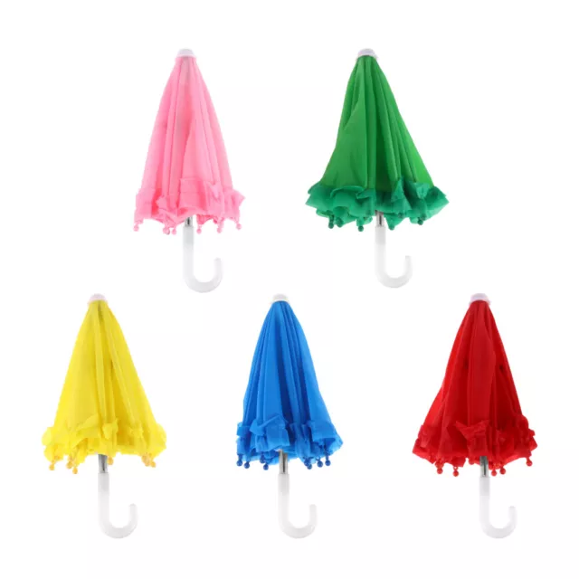 5 Pcs Mini-Regenschirm Für Kinder Feenhaftes Spielzeug Rüschen