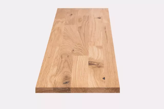Scaffale scaffale a parete livello di posa ripiano rovere selvatico KGZ 20 mm olio di cera dura bianco