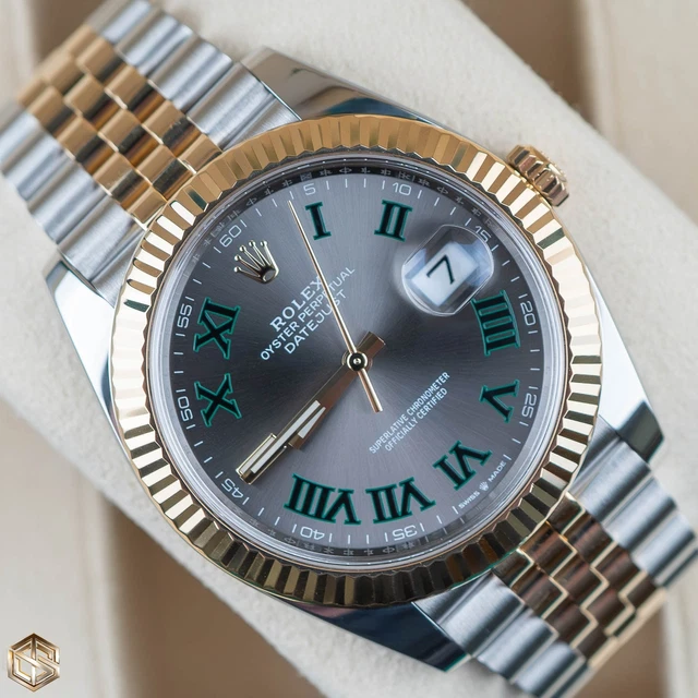 ROLEX 126333 DATEJUST 41 Wimbledon Dial Bi Metal Jubilee Bracelet