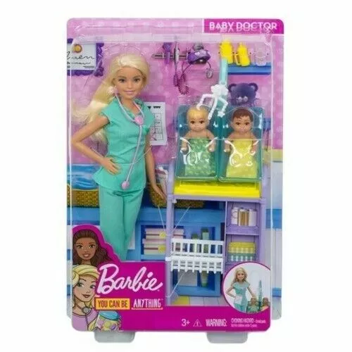 Barbie Careers Baby Doctor Playset with Dolls and Accessories 2-Patients 2