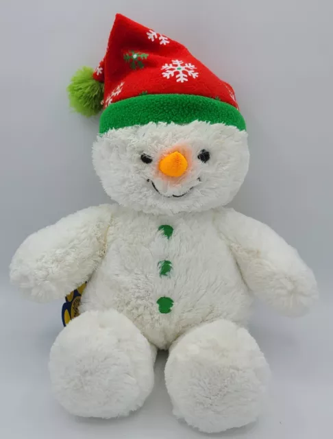 Build A Bear Snowman Boy Stuffed Animal Plush Toy 16" with Tags Read Description