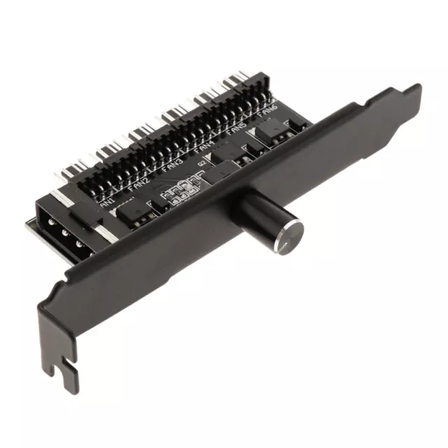 4-Pin Power PCI PWM 6-Channel Computer PC Cooling Fan Speed Controller HUB