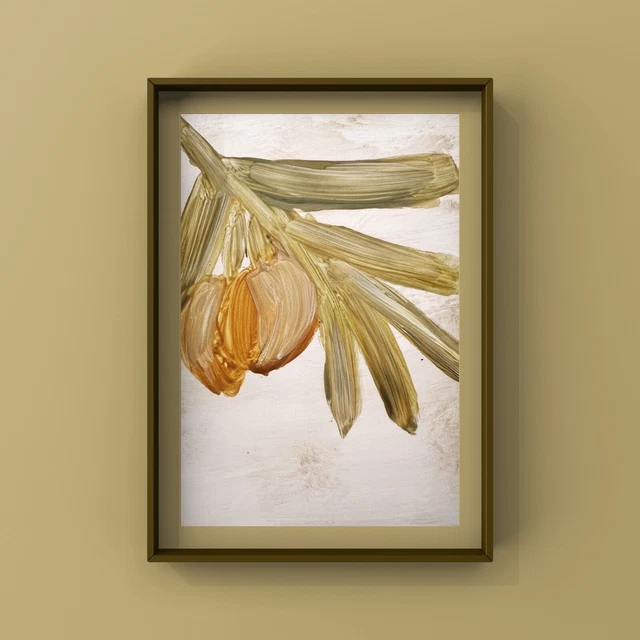 OLIVE TREE WALL Art Olive Branch Oil Painting French Country Kitchen