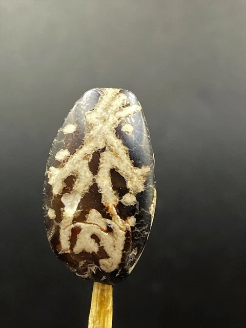 Old Antique Ancient Unique Etched Carnelian Agate From Pyu Culture