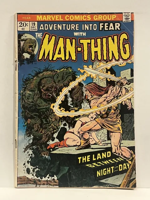 Adventure Into Fear With The Man-Thing #19 1973 Marvel 1st Howard The Duck Comic