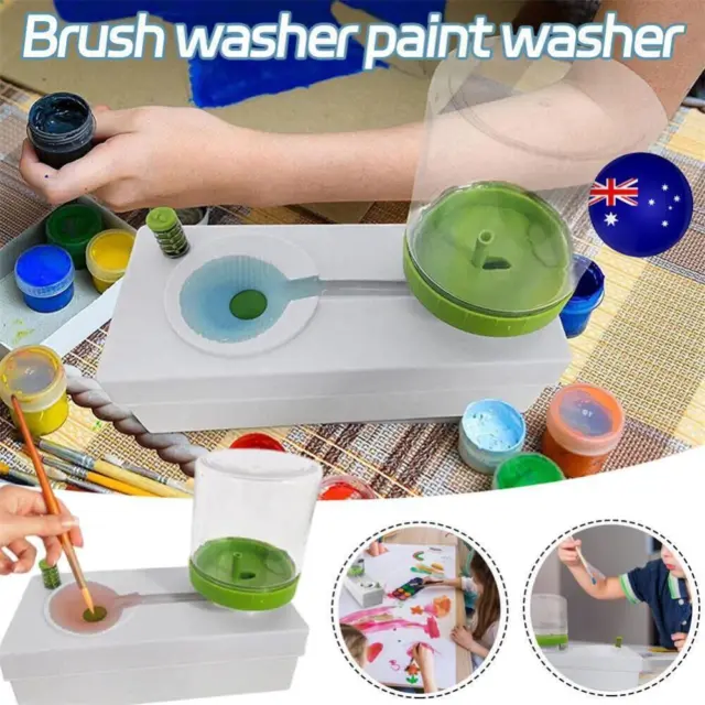 BRUSH RINSER PAINT Brush Cleaner Running Water Cycle Paintbrush Rinser  Cleaning $21.52 - PicClick AU