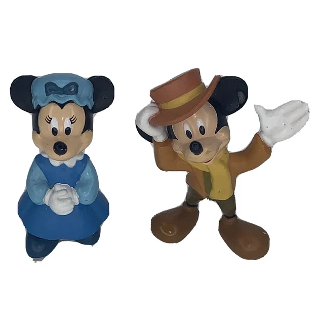 Vintage Disney Mickeys Christmas Carol Figure Minnie Mouse as Mrs. Cratchit PVC