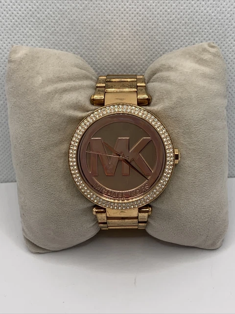 Michael Kors Parker MK5865 Women Rose Gold Band Analog Dial Quartz Watch FRY278