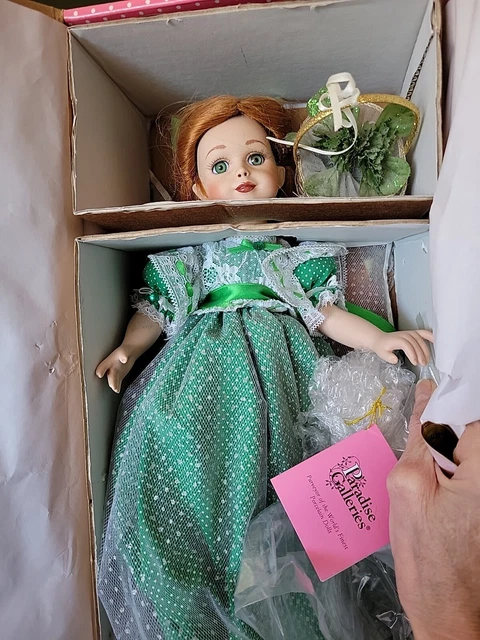 Paradise Galleries Porcelain Doll, Shannon The Shamrock Fairy by Patricia Rose