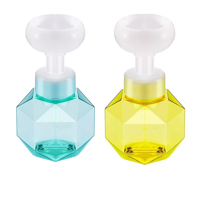 2 piezas botellas de champú portátiles del fabricante contenedores de cabezal de bomba de espuma 300 ml