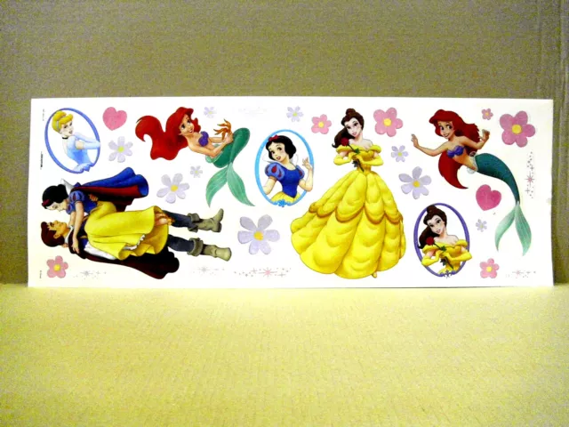 Disney Prinzessin Wand Aufkleber Wandtattoo Sticker Arielle Schneewitchen Prinz