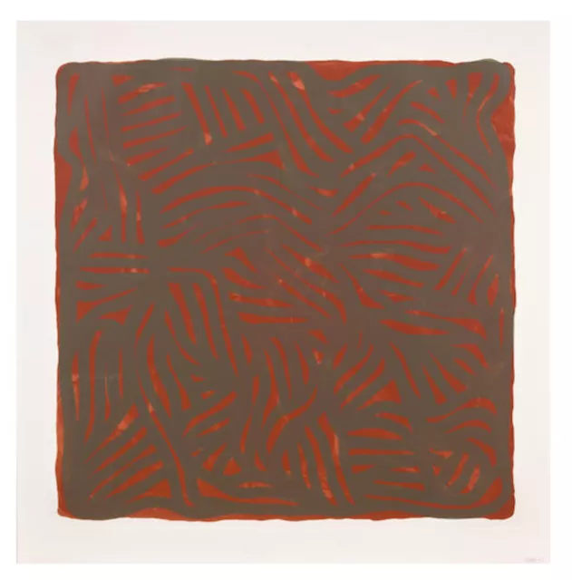 SOL LEWITT 'Untitled (Brown)', 2004 SIGNED Lithograph/Etching Print ed. 30 *NEW*