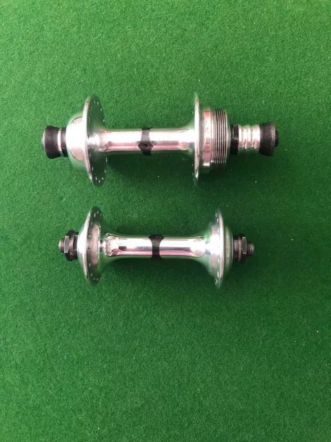 Campagnolo Record front/rear hubs, 32 h, italian thread, 126mm, from '70s, VGC