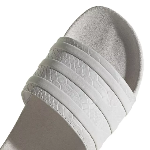 adidas Adilette Homme Crystal White Sandals Faire glisser