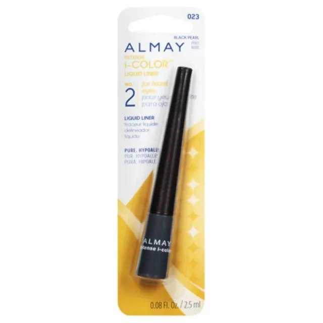 Almay Intense i-Color Liquid Liner, Black Pearl [023], 0.8 oz (Pack of 2)