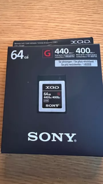 Sony XQD 64GB G-Series Speicherkarte (z.B. für Nikon Z)