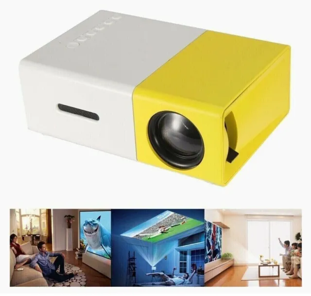 Mini Proiettore Portatile Hd Led Videoproiettore Home Cinema Tv Vga/Usb/Sd/Av