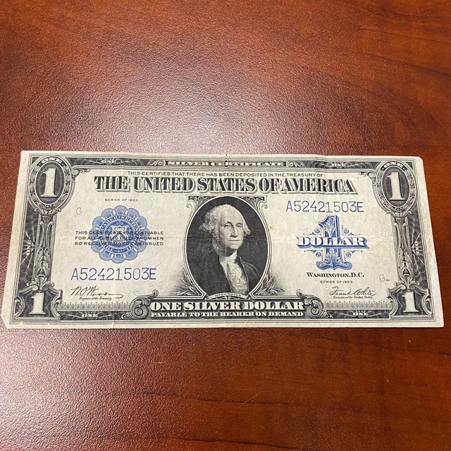 1923 One Dollar Silver Certificate Large Size Bank Note FR 237