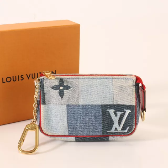 Louis Vuitton 2022 SS Micro speedy denim bag charm (M00546)