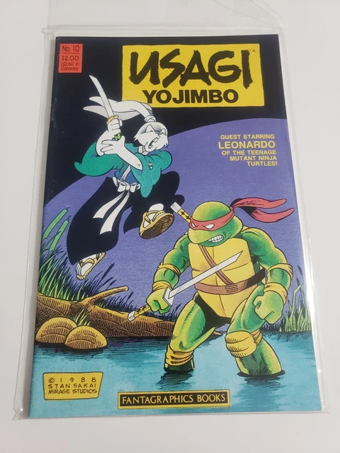 Usagi Yojimbo  #10 (early app of Leonardo from TMNT)(Fantagraphics Books)