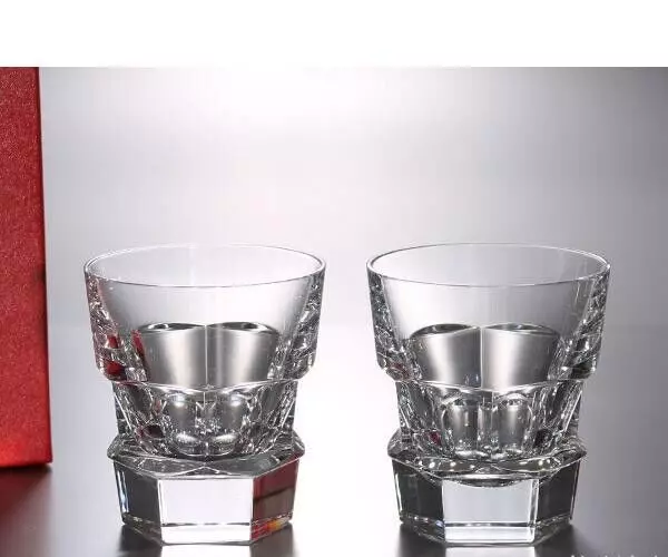 Baccarat Abyss Pair of Rock Glasses 2810593 Old fashioned 3.8" Crystal NIB